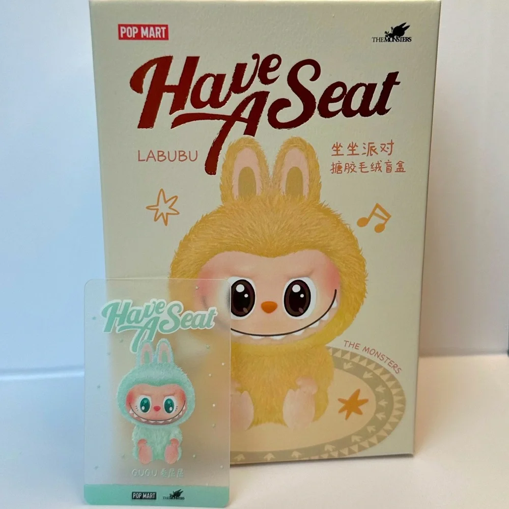 Pop Mart Labubu Green QuQu Have a Seat Authentic NIB - Picture 2 of 5